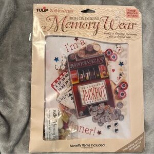 1 Iron-On Designs Memory‎ Wear  I’m a Winner Jackpot Casino Tulip Soft Images